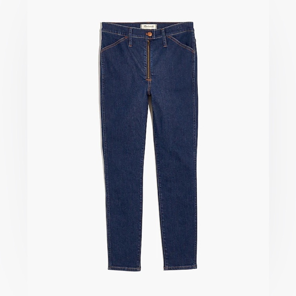 Madewell 10" High-Rise Skinny Crop Jeans Macarthur Wash: Exposed Zip Edition 29